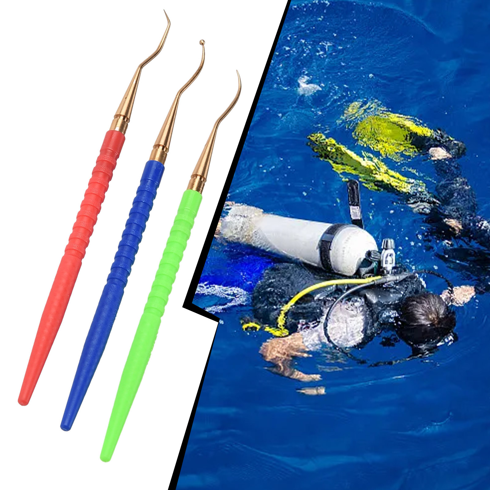 Snorkel Set - Juego de 3 ganchos de latón
