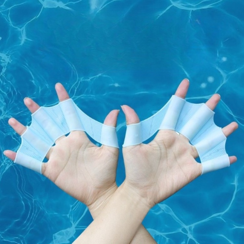 Flippers Swimming - Aletas de silicona para nadar, guantes