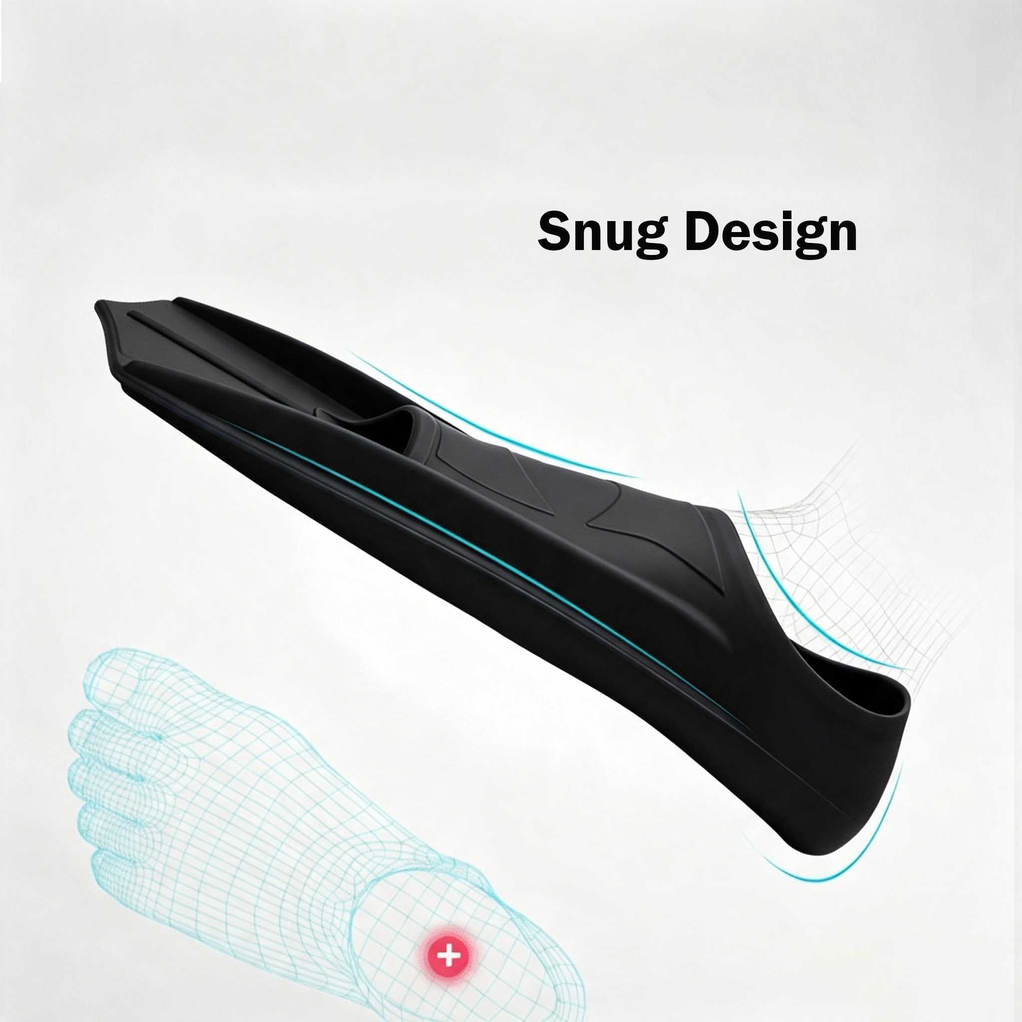 Aletas cortas de silicona para - Flippers Swimming reseña y precio