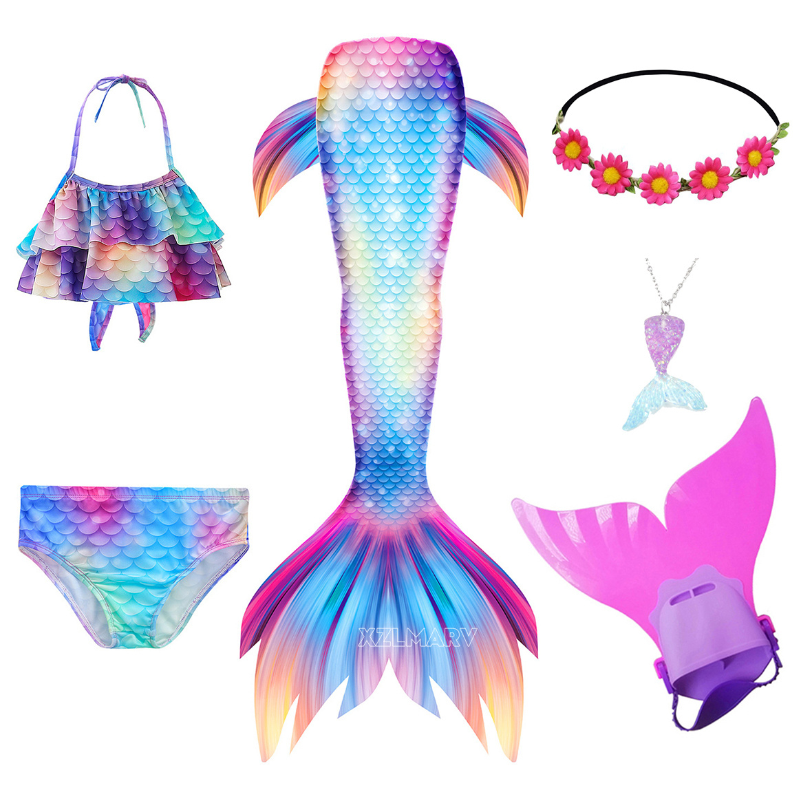 6 unids/set Ariel niñas nataci - Swim Fins reseña y precio