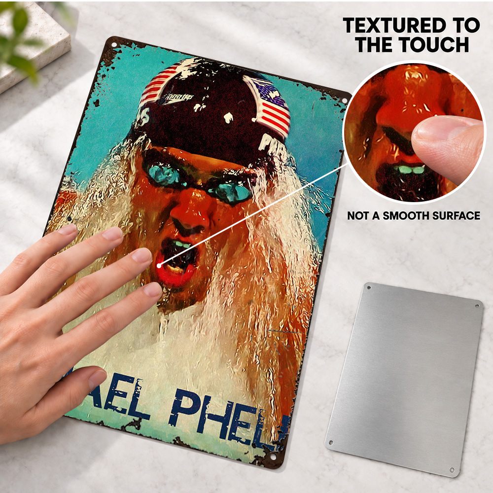 Póster metálico con textura de - Goggles Swim reseña y precio